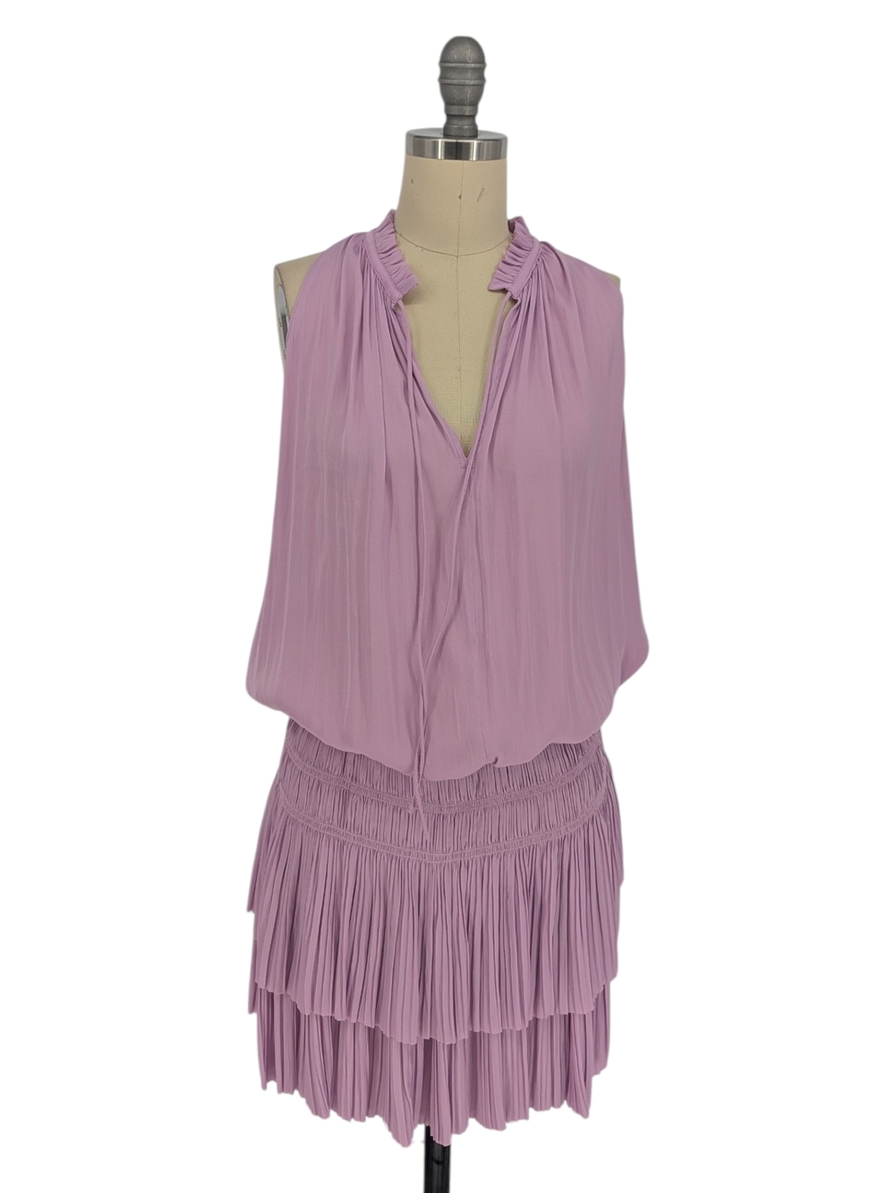 30118 Current Air Satin Blouson Dress Purple size Small bohemian coastal cowgirl